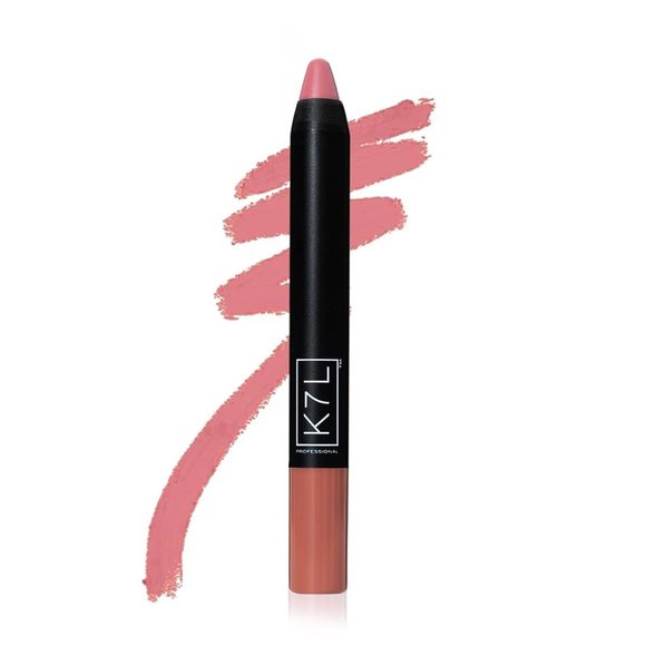 K7L Dark Pink Lipstick Crayon Matte Angel Delight - Picture 2 of 6